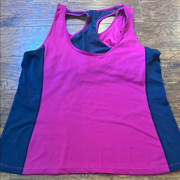 Ruby Ribbon Pink Racerback Tank Top size says 42 - Picture 1 of 9